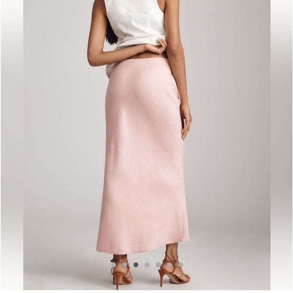Anthropologie The Tilda Maxi Slip Skirt: Linen Edition Small - Picture 4 of 8
